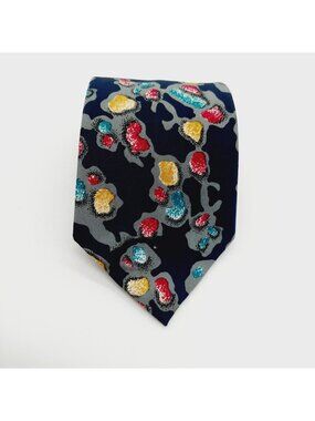Stringbeans Men Necktie Classic 56" Multicolor Blue 100% Polyester Made in USA